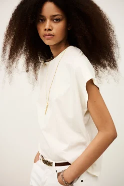 Ba&Sh ALLIA t-shirt manches courtes ECRU Hot
