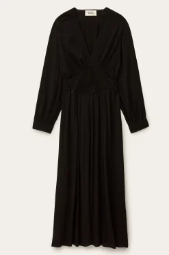 Ba&Sh AMBRA robe midi élégante NOIR Discount