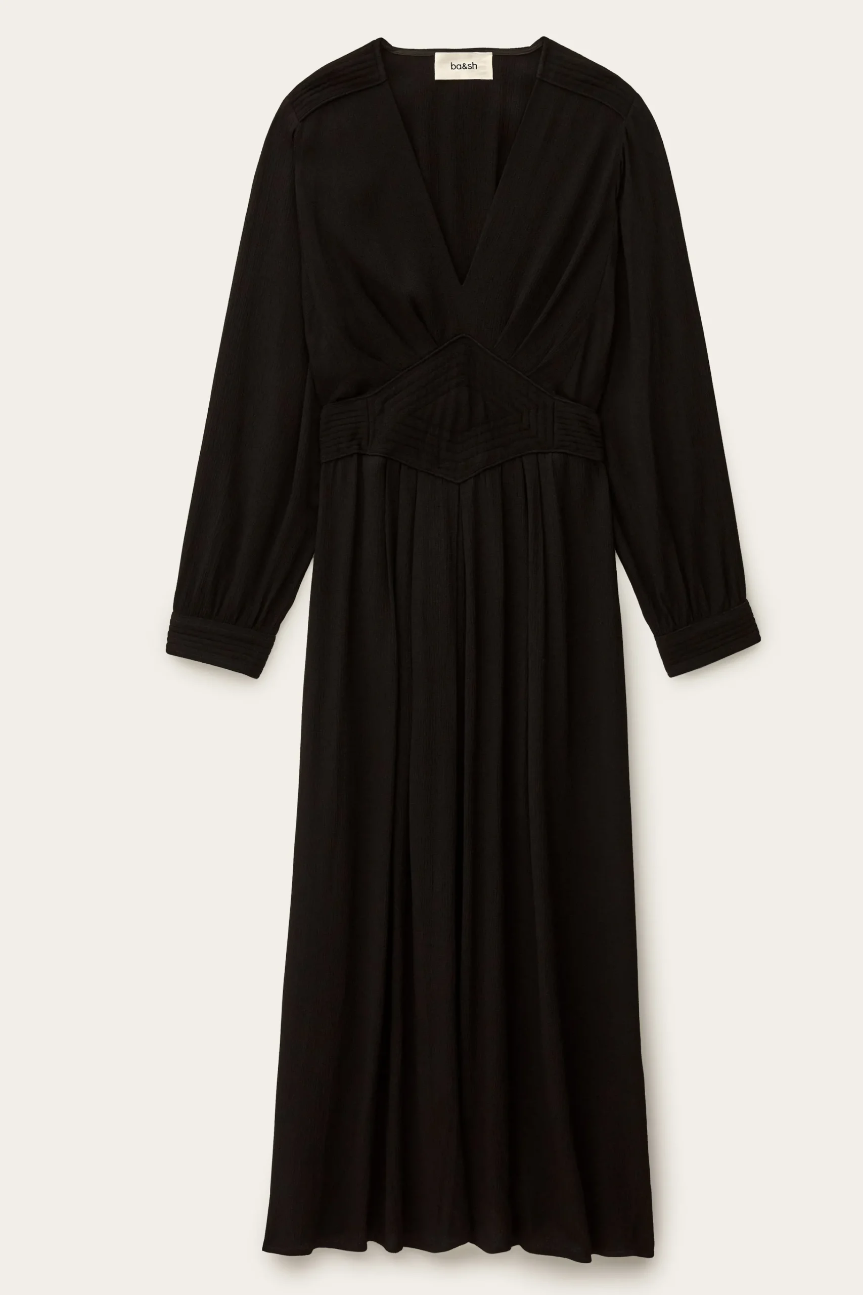 Ba&Sh AMBRA robe midi élégante NOIR Discount