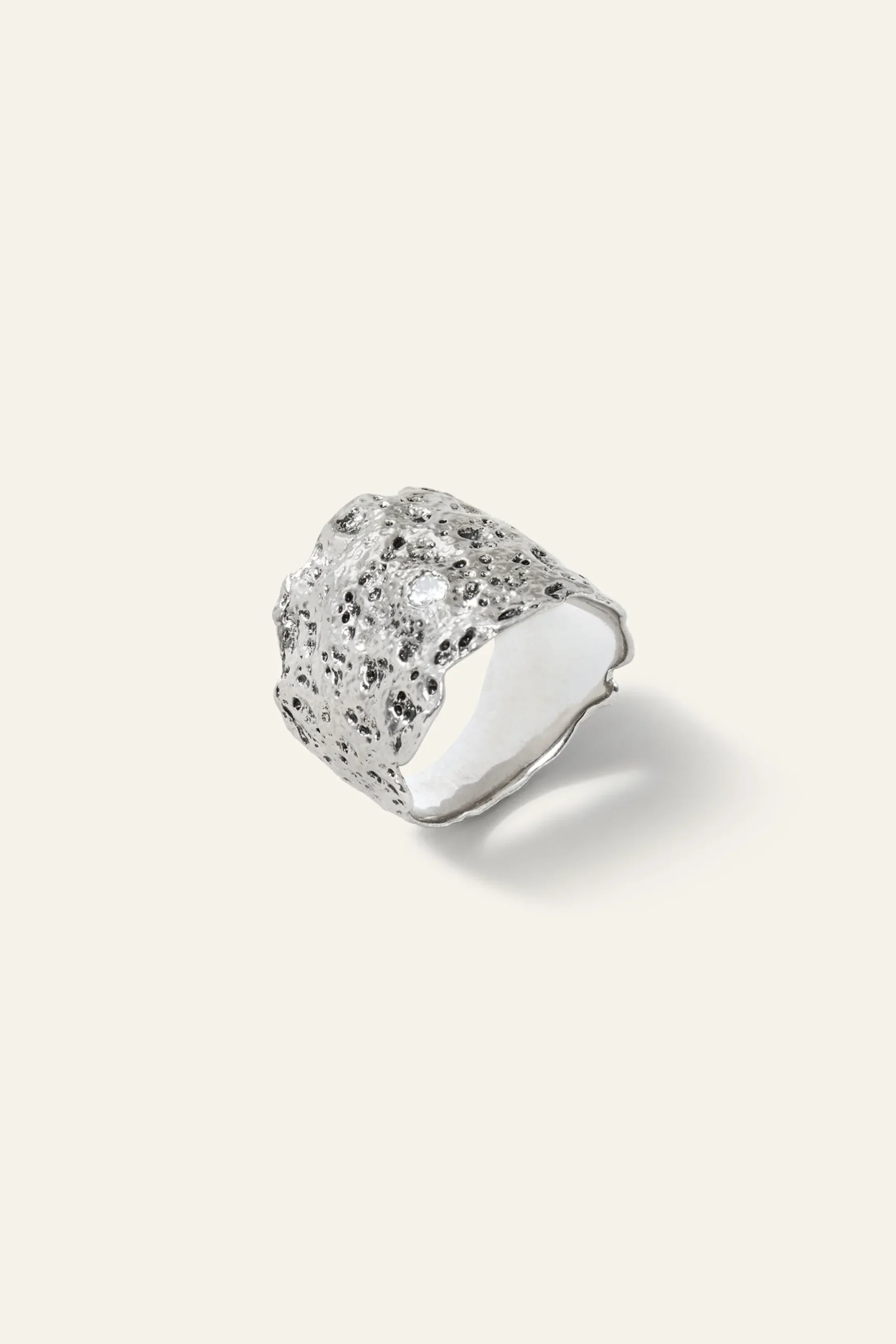 Ba&Sh ANAE bague zircon GRIS Hot