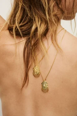 Ba&Sh ANOUCHKA collier pendentif zircon DORE Sale