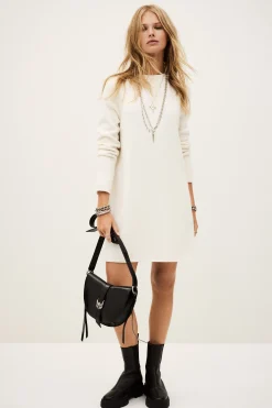 Ba&Sh ATES robe pull maille ECRU Best