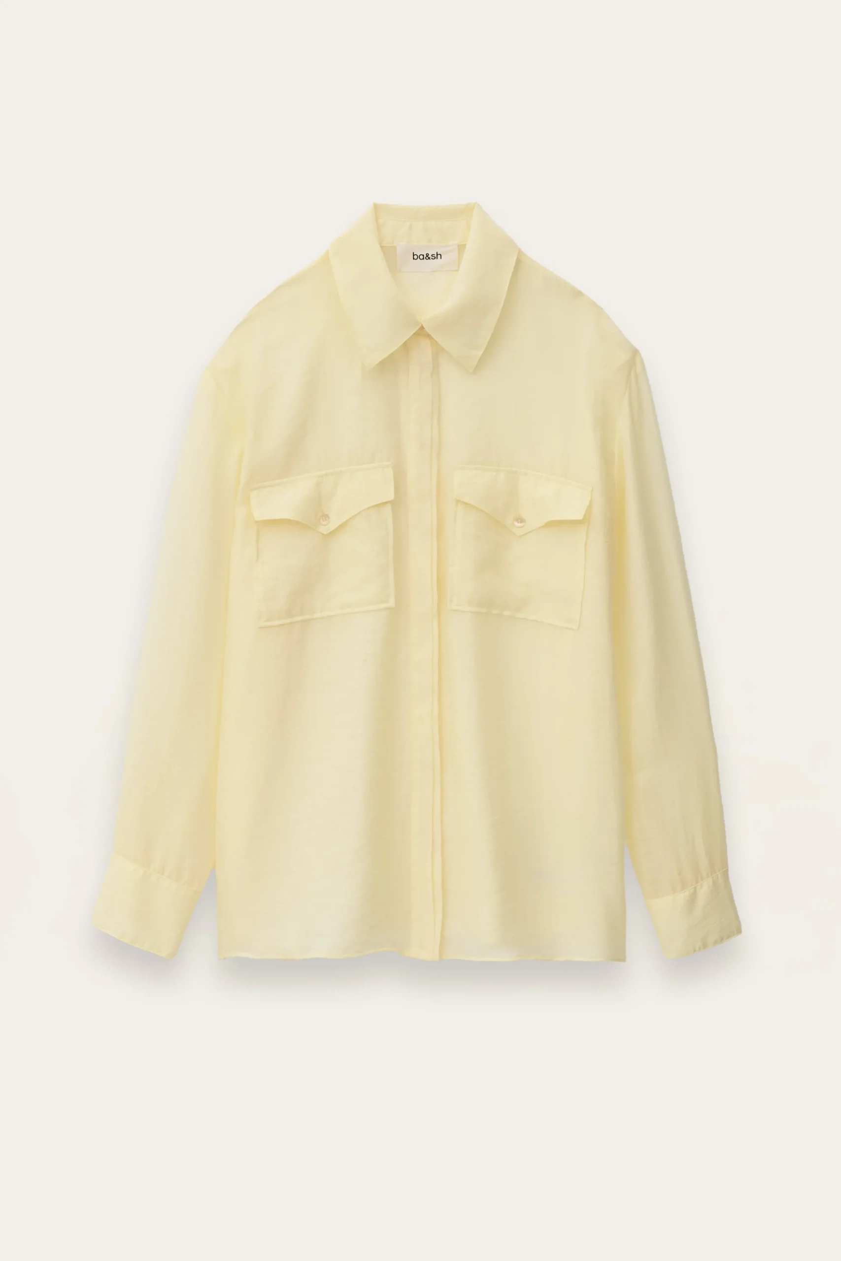 Ba&Sh BAO chemise oversize ample JAUNE New