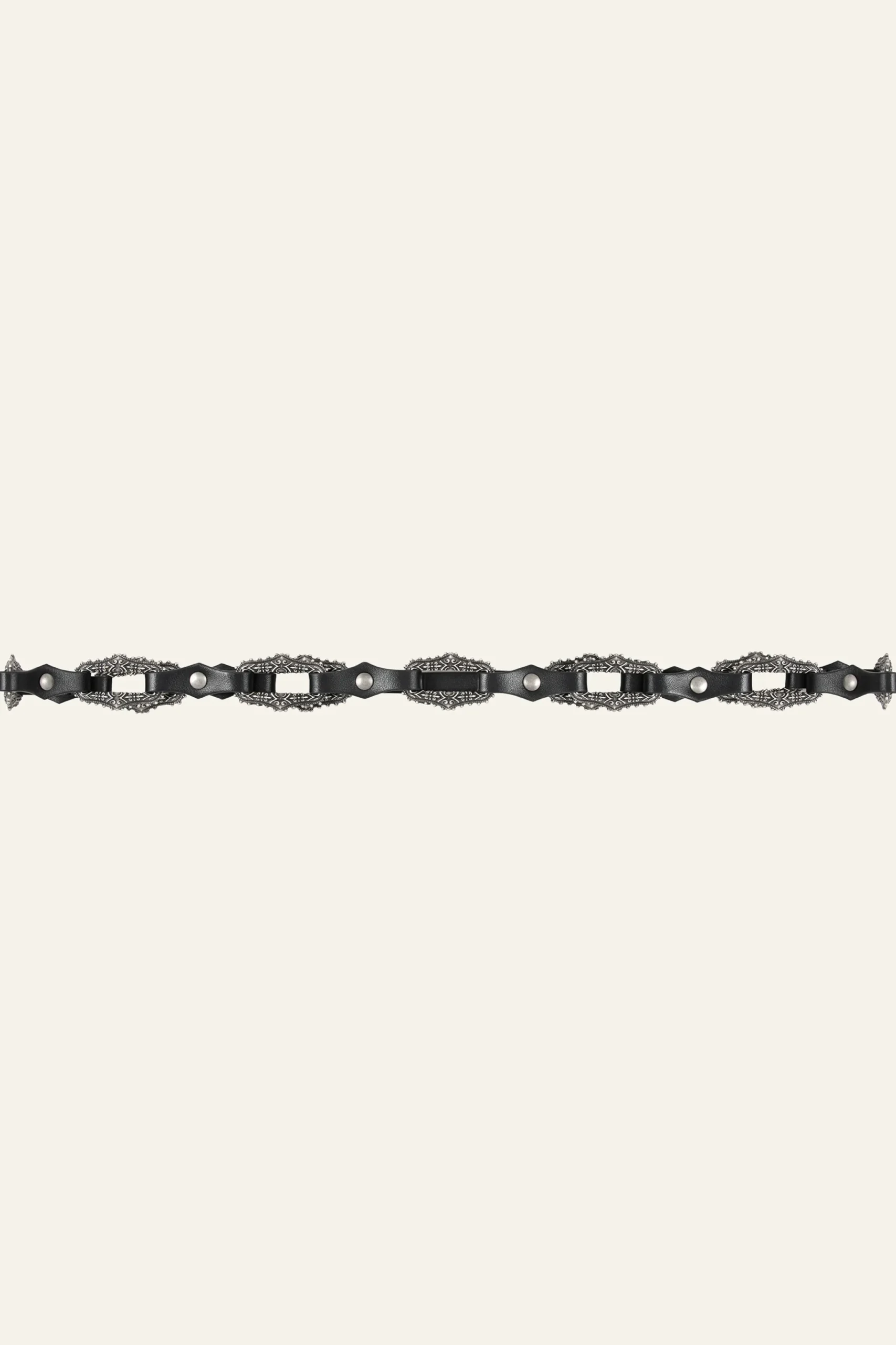 Ba&Sh BAPTISTE ceinture bijoux cuir NOIR