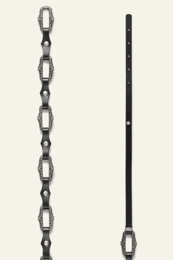 Ba&Sh BAPTISTE ceinture bijoux cuir NOIR
