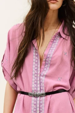 Ba&Sh BARA ceinture cuir NOIR Online