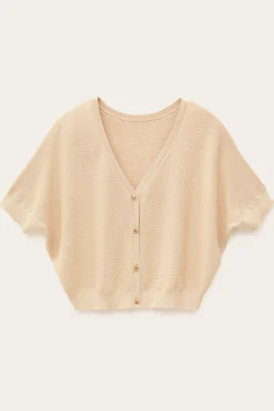 Ba&Sh BASEM pull manches courtes BEIGE Online