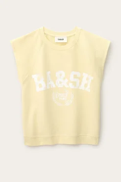 Ba&Sh BEATA sweat sans manches JAUNE Discount