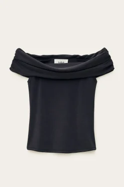 Ba&Sh BENE top jersey épaules BLEU Clearance