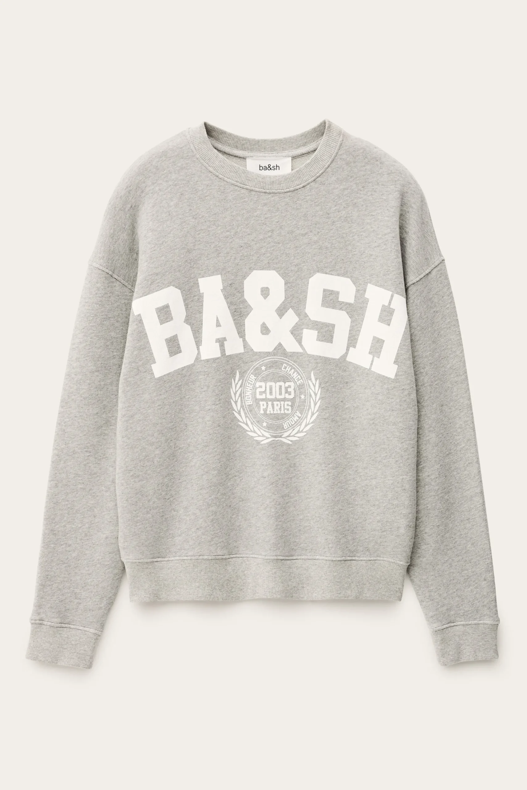 Ba&Sh BENJAMIN sweat bicolore GRIS