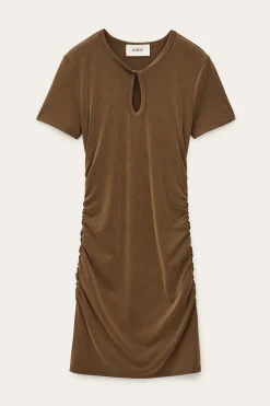 Ba&Sh BEONA robe courte jersey MARRON Online