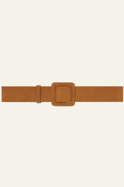 Ba&Sh BETTY ceinture boucle carrée MARRON Hot