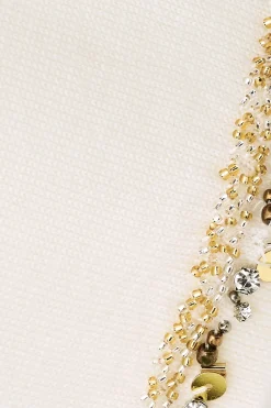 Ba&Sh BIJOT gilet brodé sequins ECRU Sale