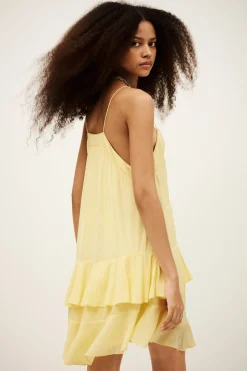 Ba&Sh BILONA robe courte JAUNE Outlet