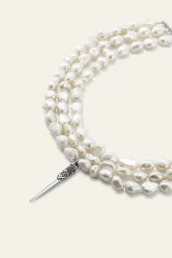 Ba&Sh BLANCA collier de perles GRIS Online