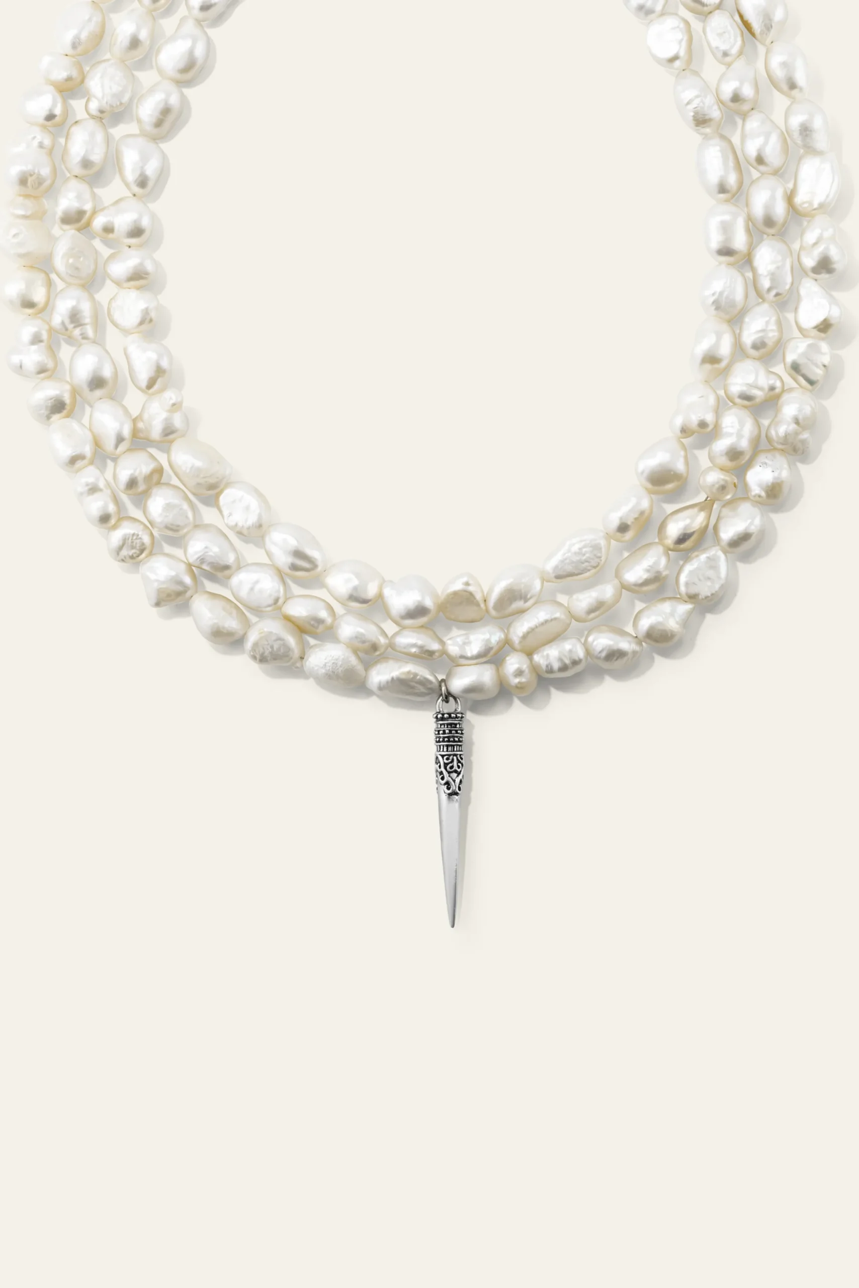 Ba&Sh BLANCA collier de perles GRIS Online