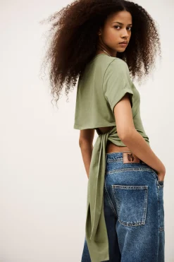 Ba&Sh BLANCA t-shirt manches courtes VERT Sale