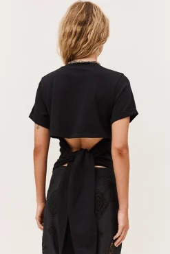 Ba&Sh BLANCA t-shirt manches courtes NOIR Online
