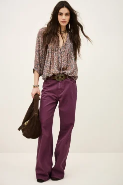 Ba&Sh BONEY jean large VIOLET