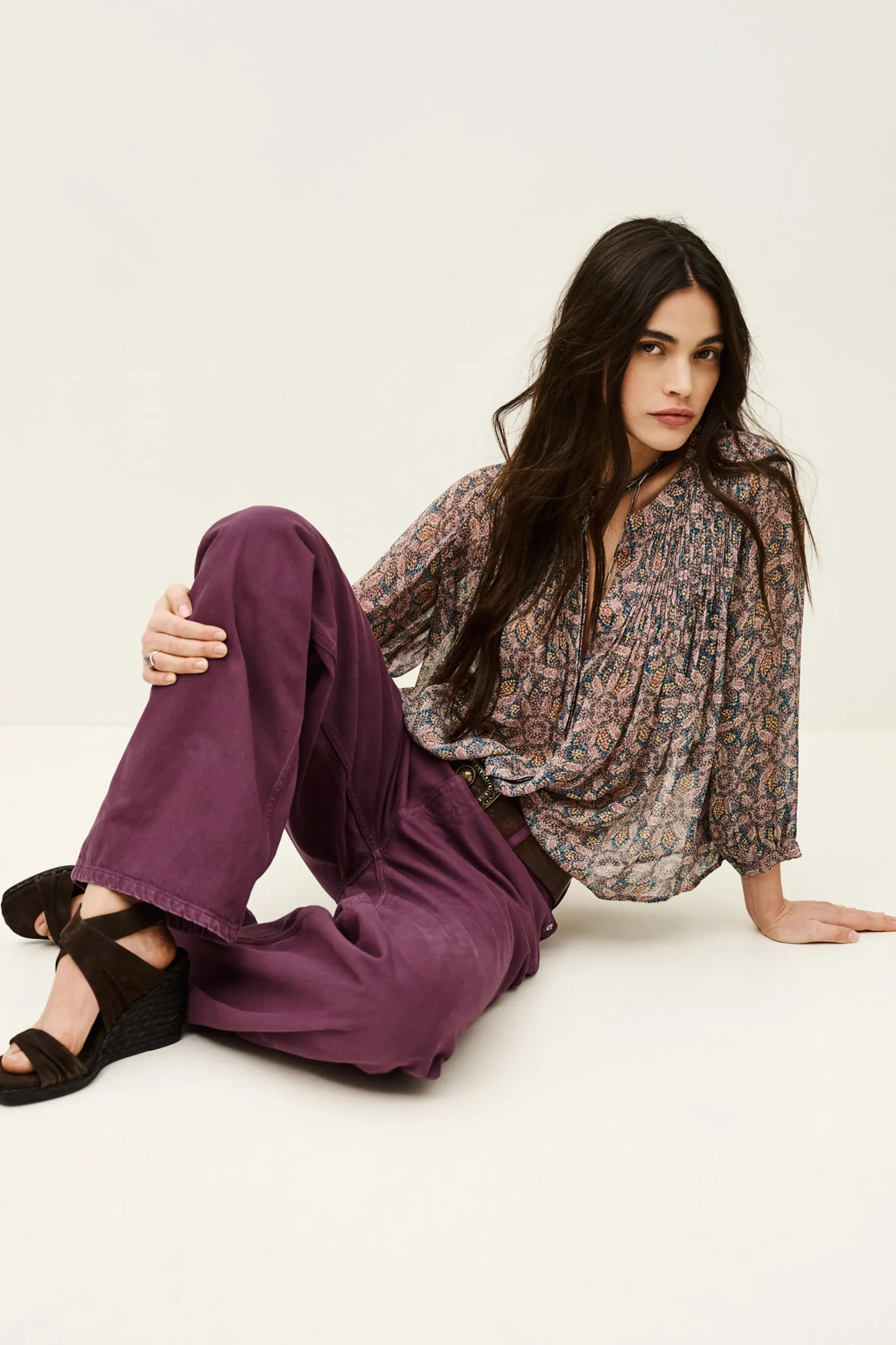 Ba&Sh BONEY jean large VIOLET