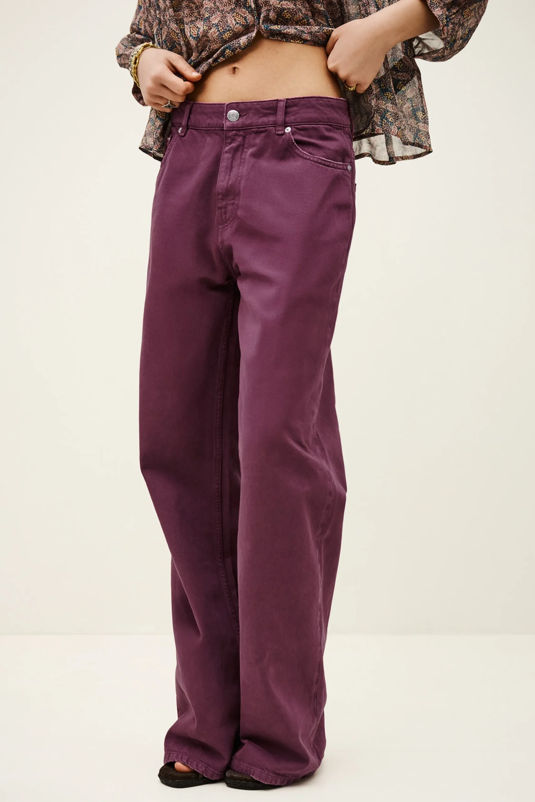 Ba&Sh BONEY jean large VIOLET