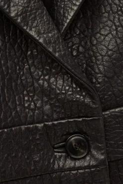 Ba&Sh BORFEO veste cuir courte NOIR Best