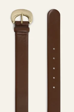 Ba&Sh BRAD ceinture cuir MARRON Sale