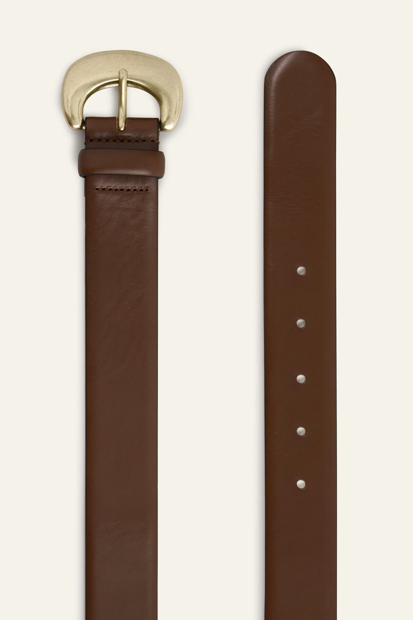 Ba&Sh BRAD ceinture cuir MARRON Sale