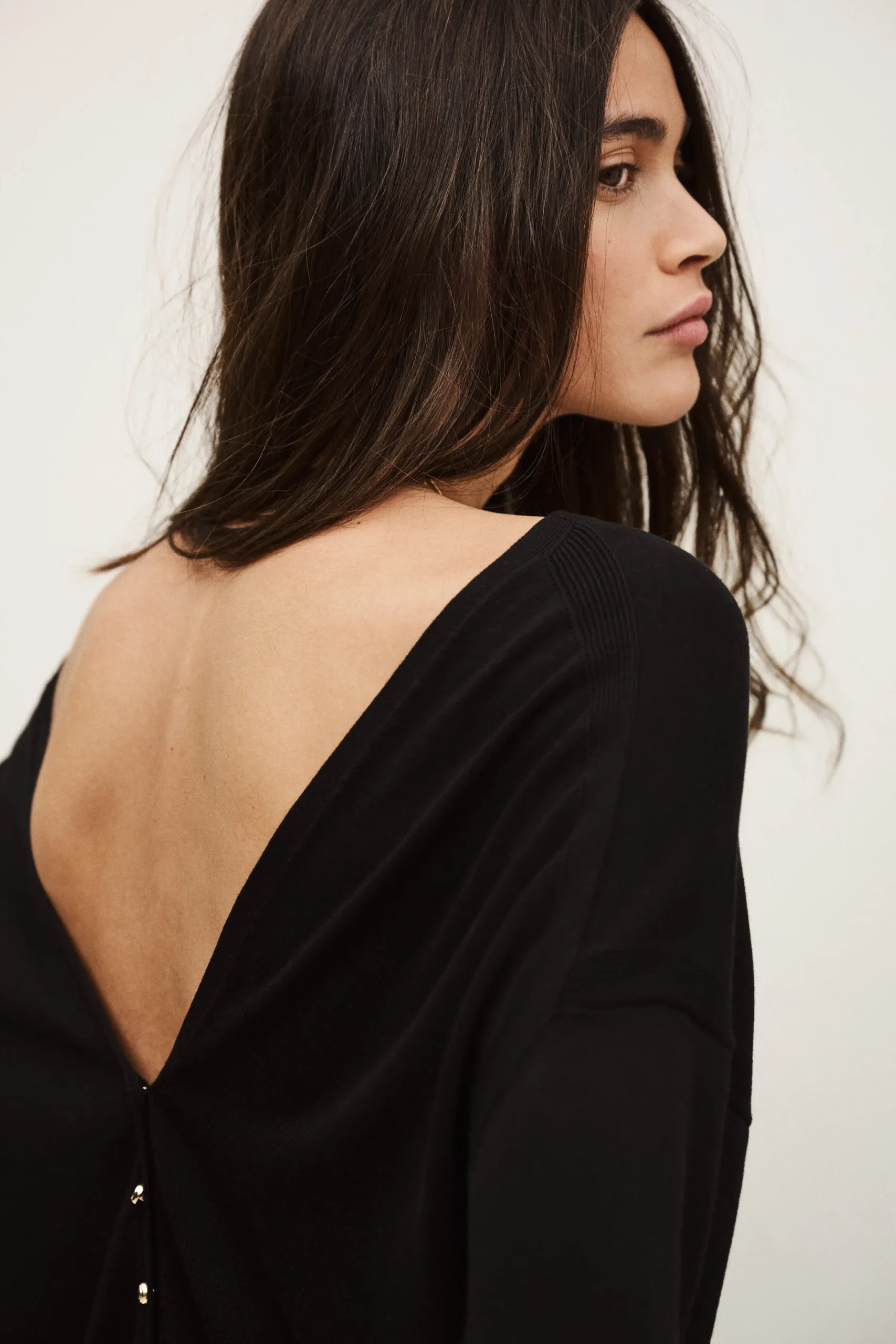 Ba&Sh BRENDA pull col V NOIR