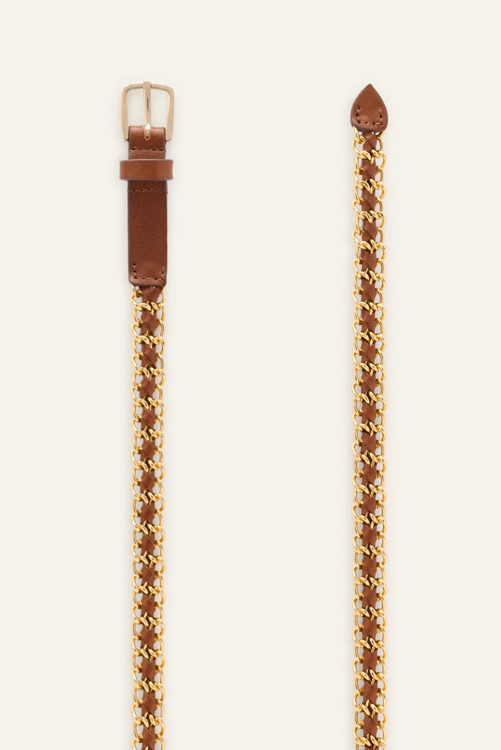 Ba&Sh BROOKE ceinture à maillons MARRON Outlet