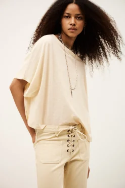 Ba&Sh CACIA t-shirt cape ECRU Sale