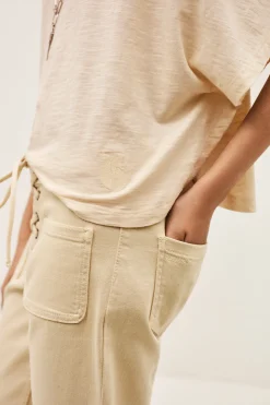 Ba&Sh CACIA t-shirt cape ECRU Sale