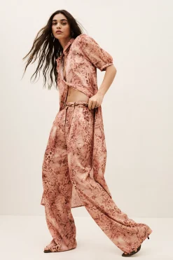 Ba&Sh CARRINA pantalon loose imprimé ROSE Outlet
