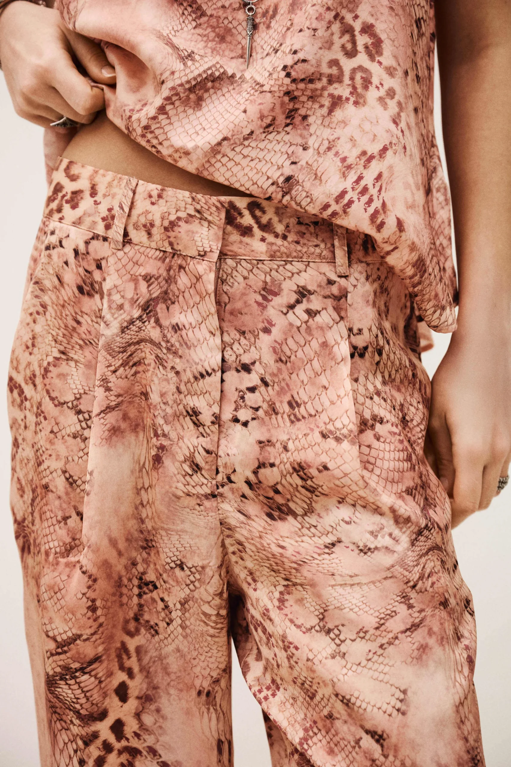 Ba&Sh CARRINA pantalon loose imprimé ROSE Outlet