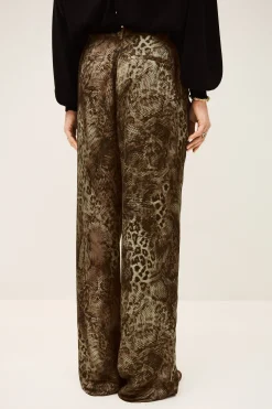 Ba&Sh CARRINA pantalon loose imprimé VERT Discount