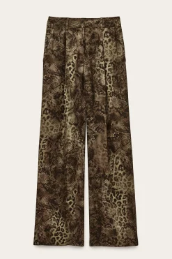 Ba&Sh CARRINA pantalon loose imprimé VERT Discount