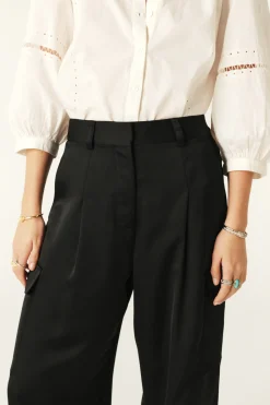 Ba&Sh CARY pantalon de costume NOIR