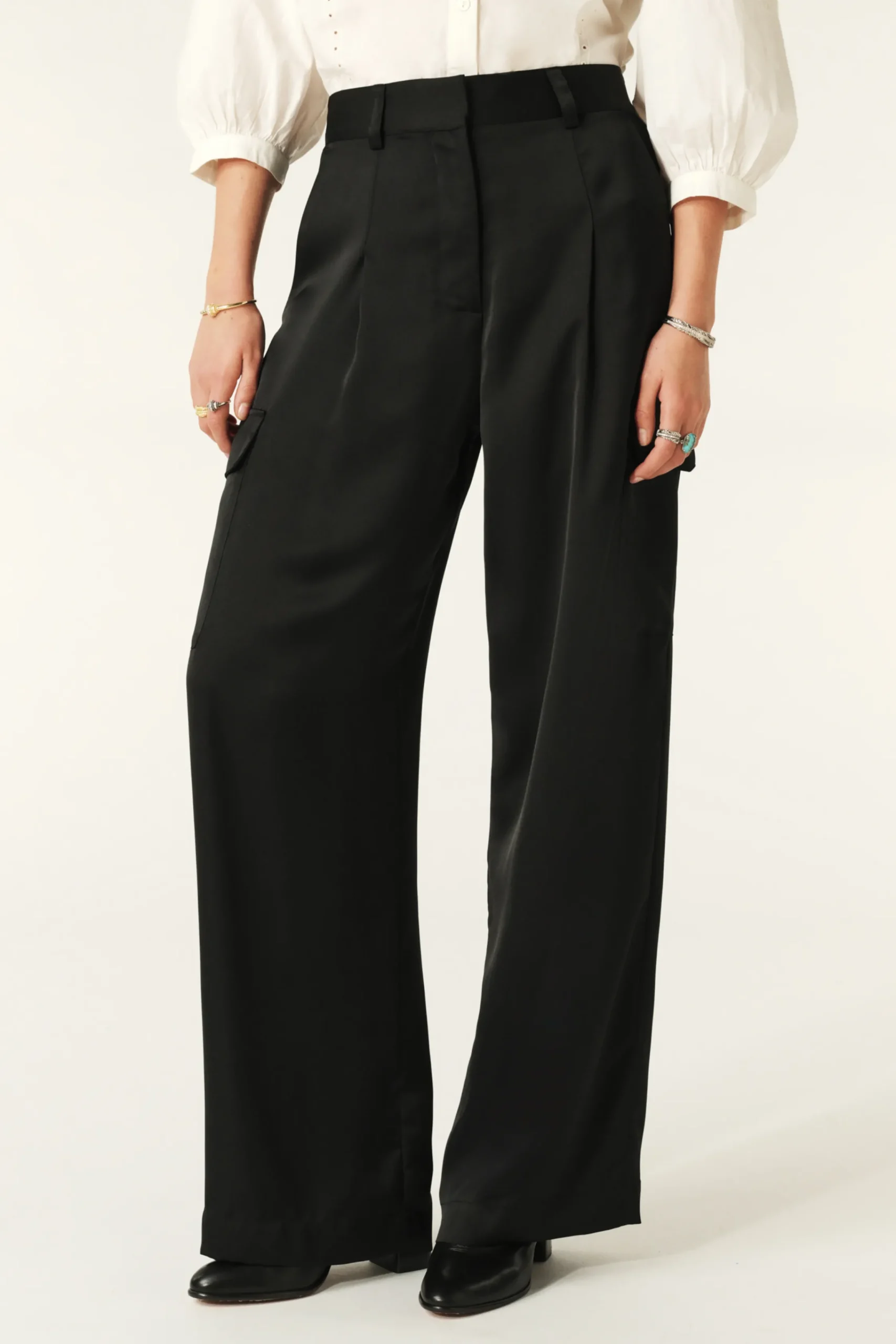 Ba&Sh CARY pantalon de costume NOIR