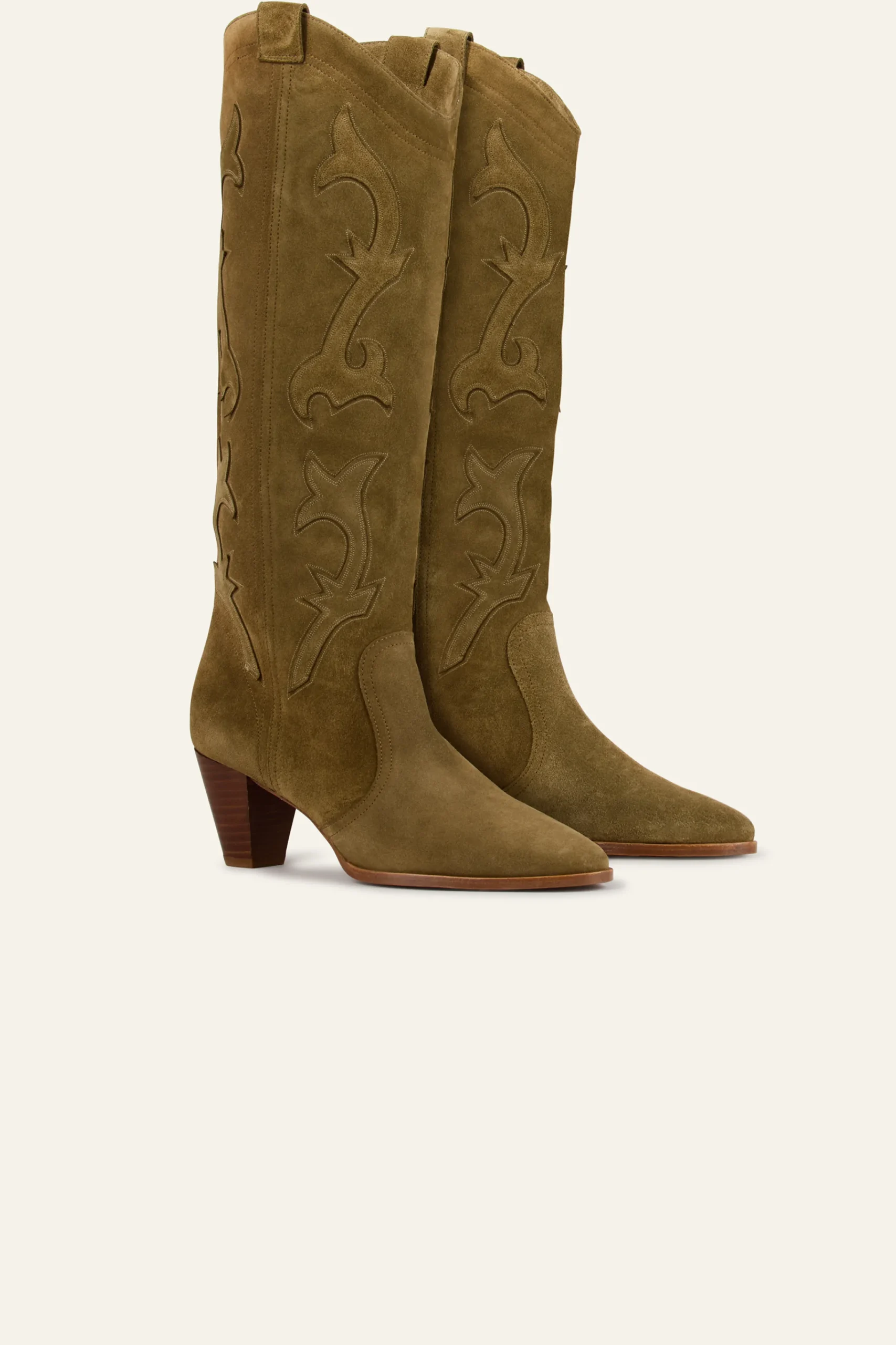Ba&Sh CASEY bottes style western VERT Online
