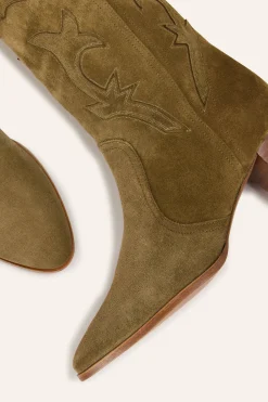 Ba&Sh CASEY bottes style western VERT Online