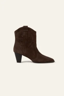 Ba&Sh CASEY bottines western MARRON Sale