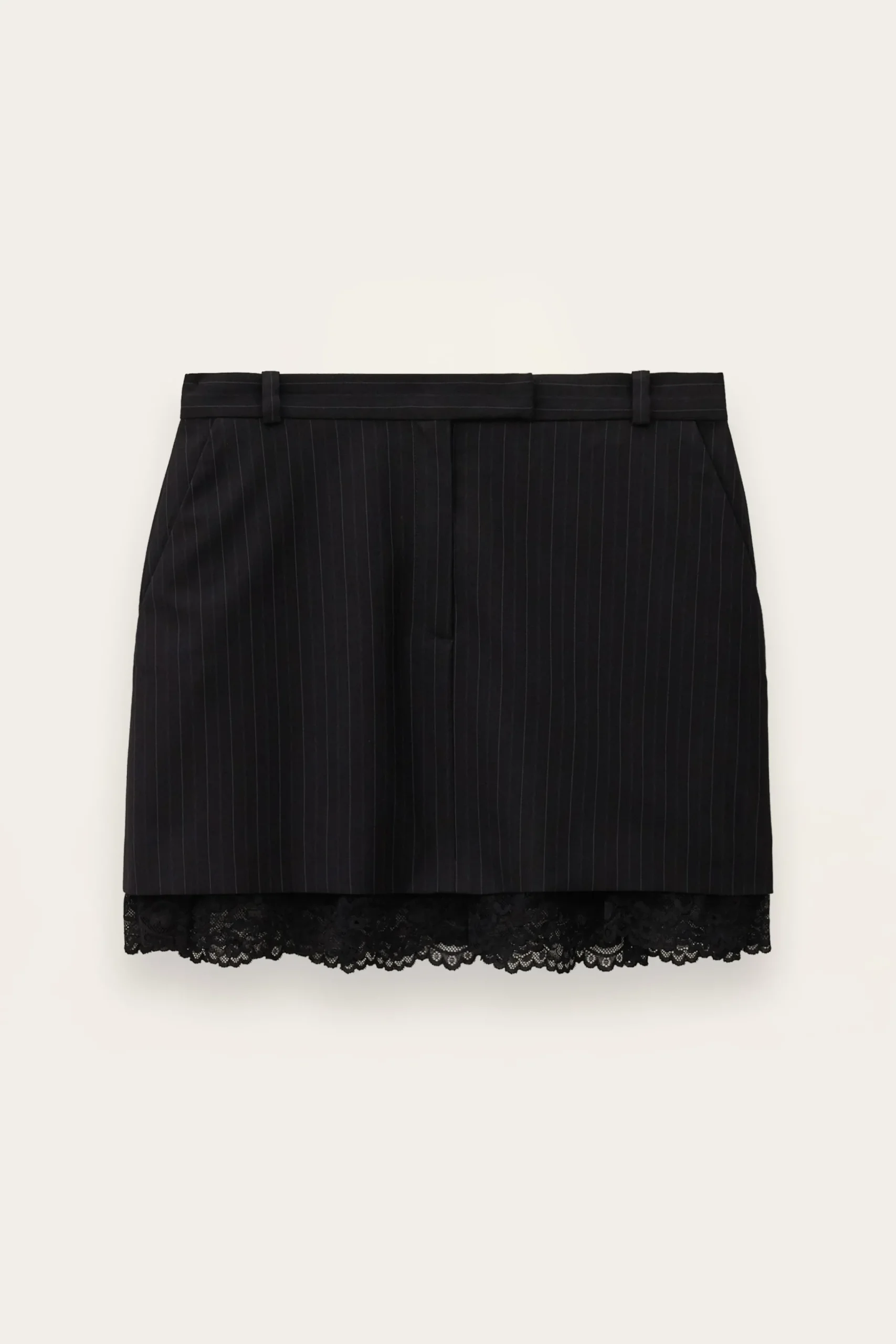 Ba&Sh CASSIE mini-jupe tailleur dentelle BLEU Best