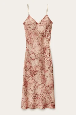 Ba&Sh CATELINA robe midi bretelles ROSE Clearance