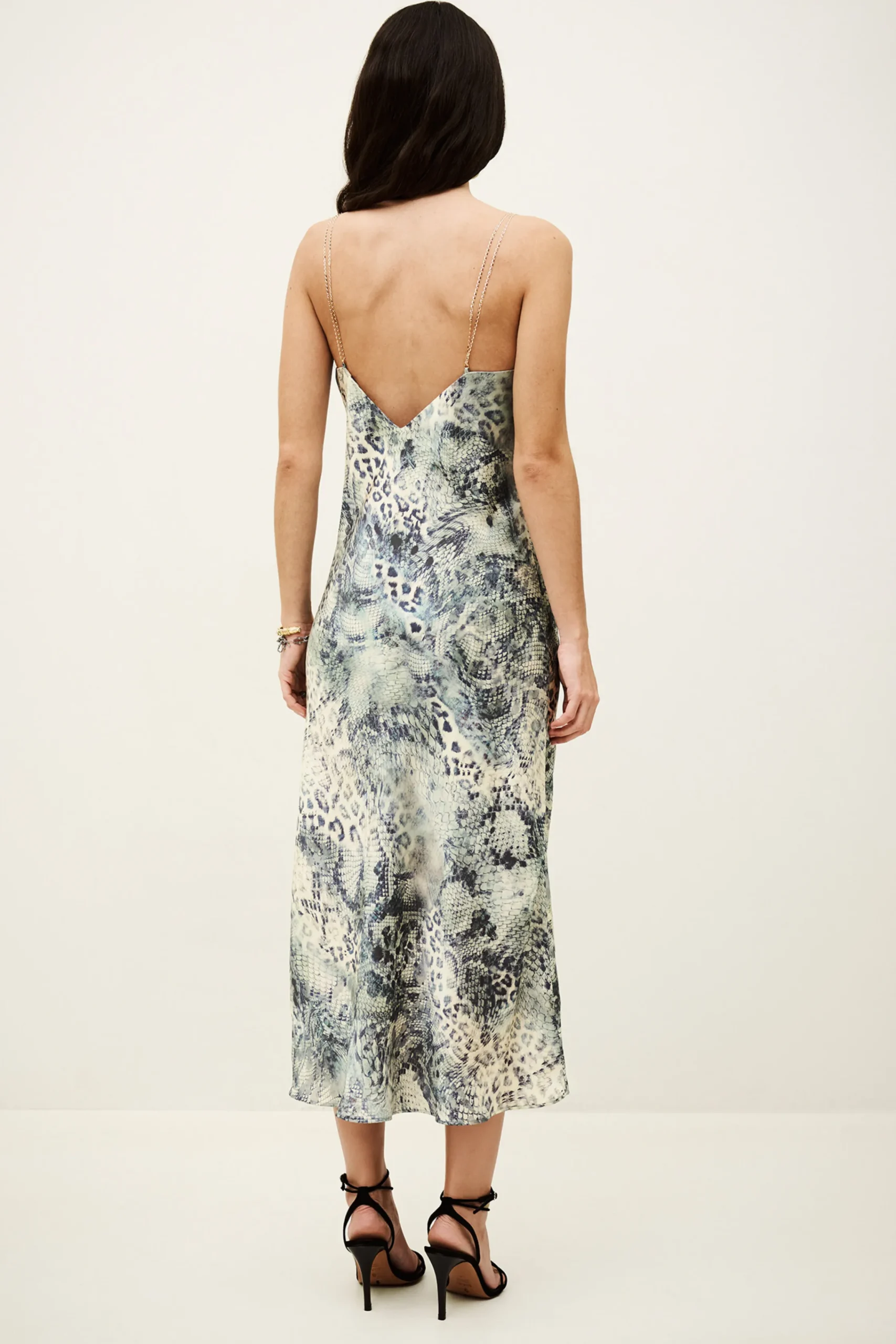 Ba&Sh CATELINA robe midi bretelles BLEU Hot