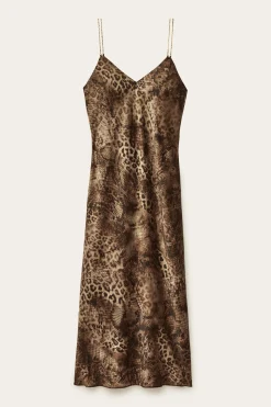 Ba&Sh CATELINA robe midi bretelles VERT Sale