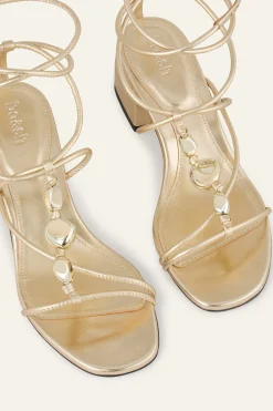 Ba&Sh CAYA sandales talons cuir DORE New