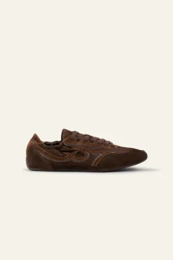 Ba&Sh CELLESTE basket -ballerine MARRON Clearance