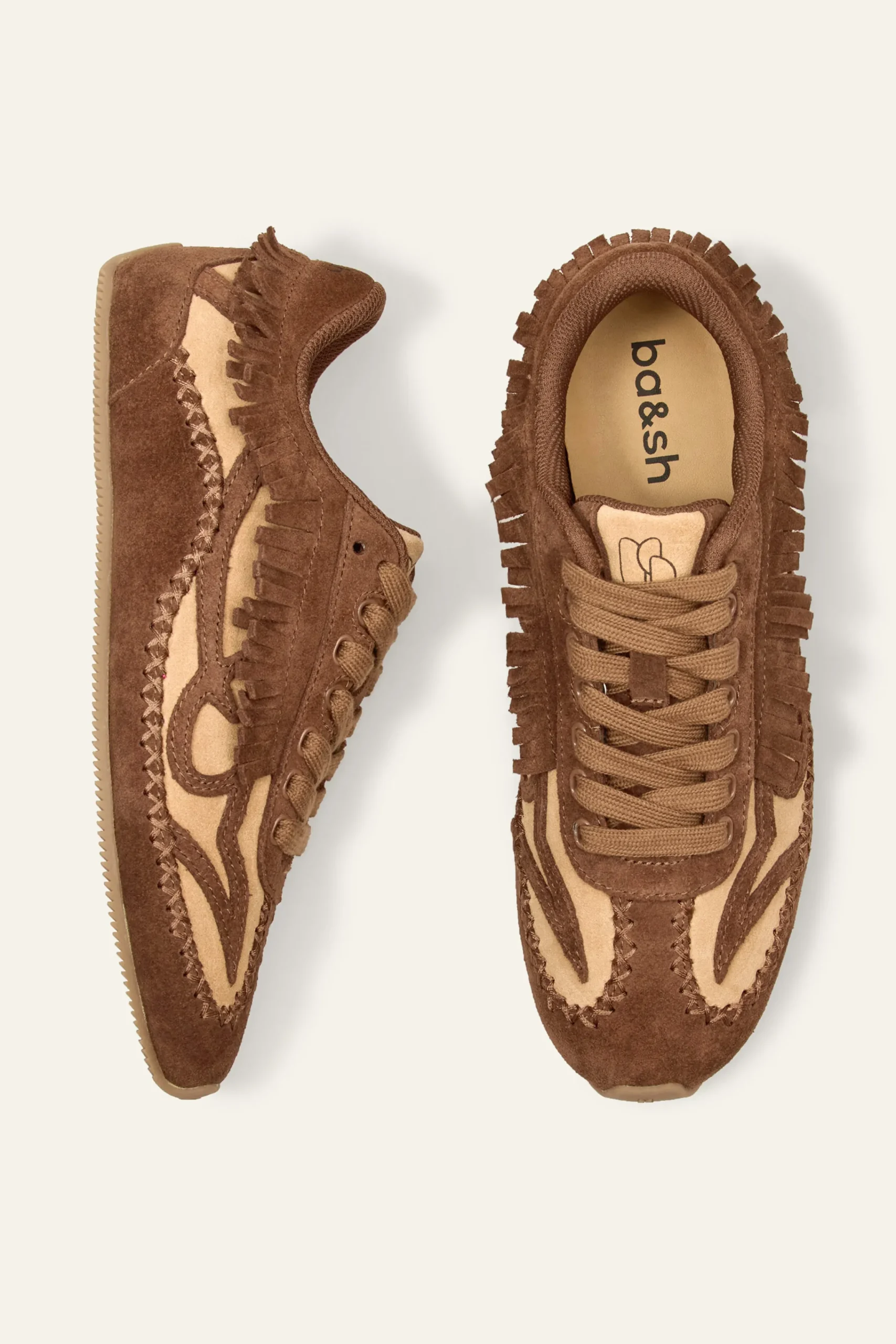 Ba&Sh CELLESTE basket -ballerine MARRON Online