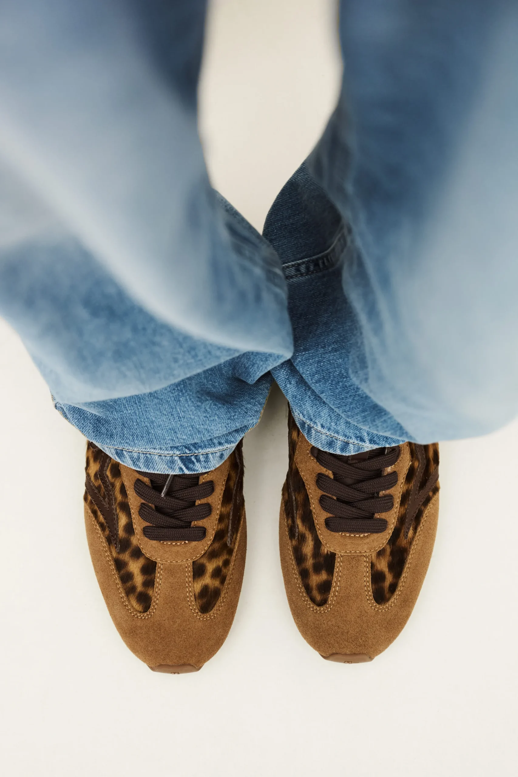 Ba&Sh CELLESTE baskets cuir souple IMPRIME Hot