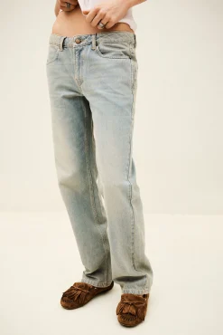 Ba&Sh CENOS pantalon droit taille BLEU Hot